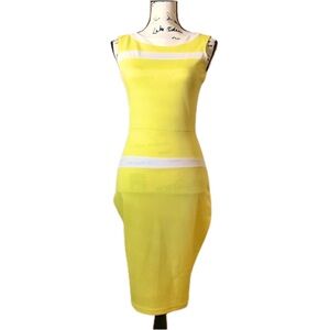 Sleeveless Colorblock Midi Dress